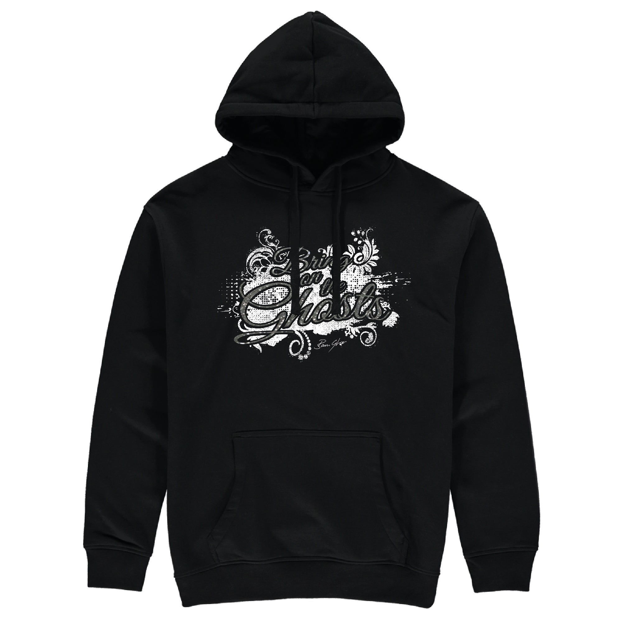 Bring On The Ghosts - Splash Motif - Glitter Print Hoodie