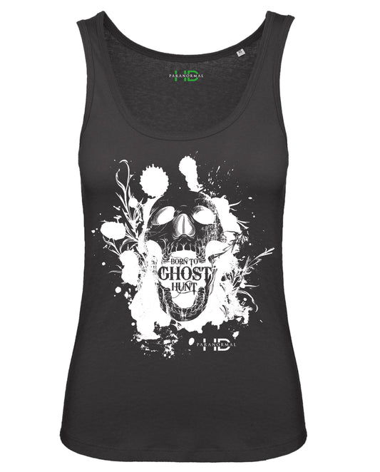 Born To Ghost Hunt Skull Women's Vest Top