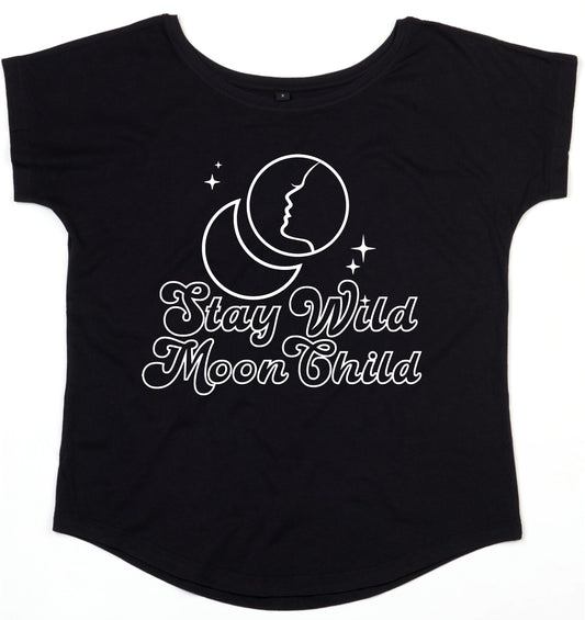 Stay Wild Moon Child Scoop Neck T Shirt