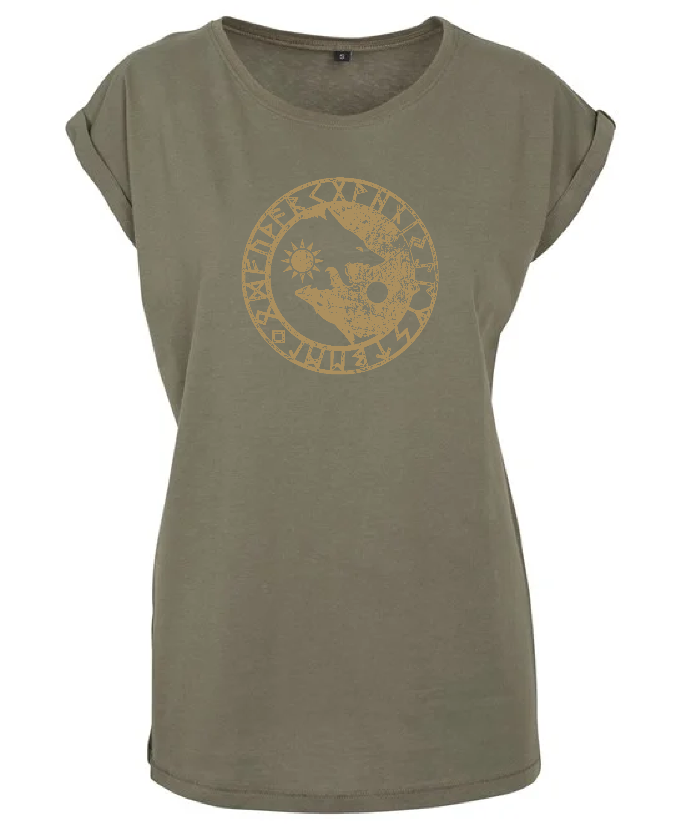 Ostara Events Odin's Wolves Women's Long Cut Tee