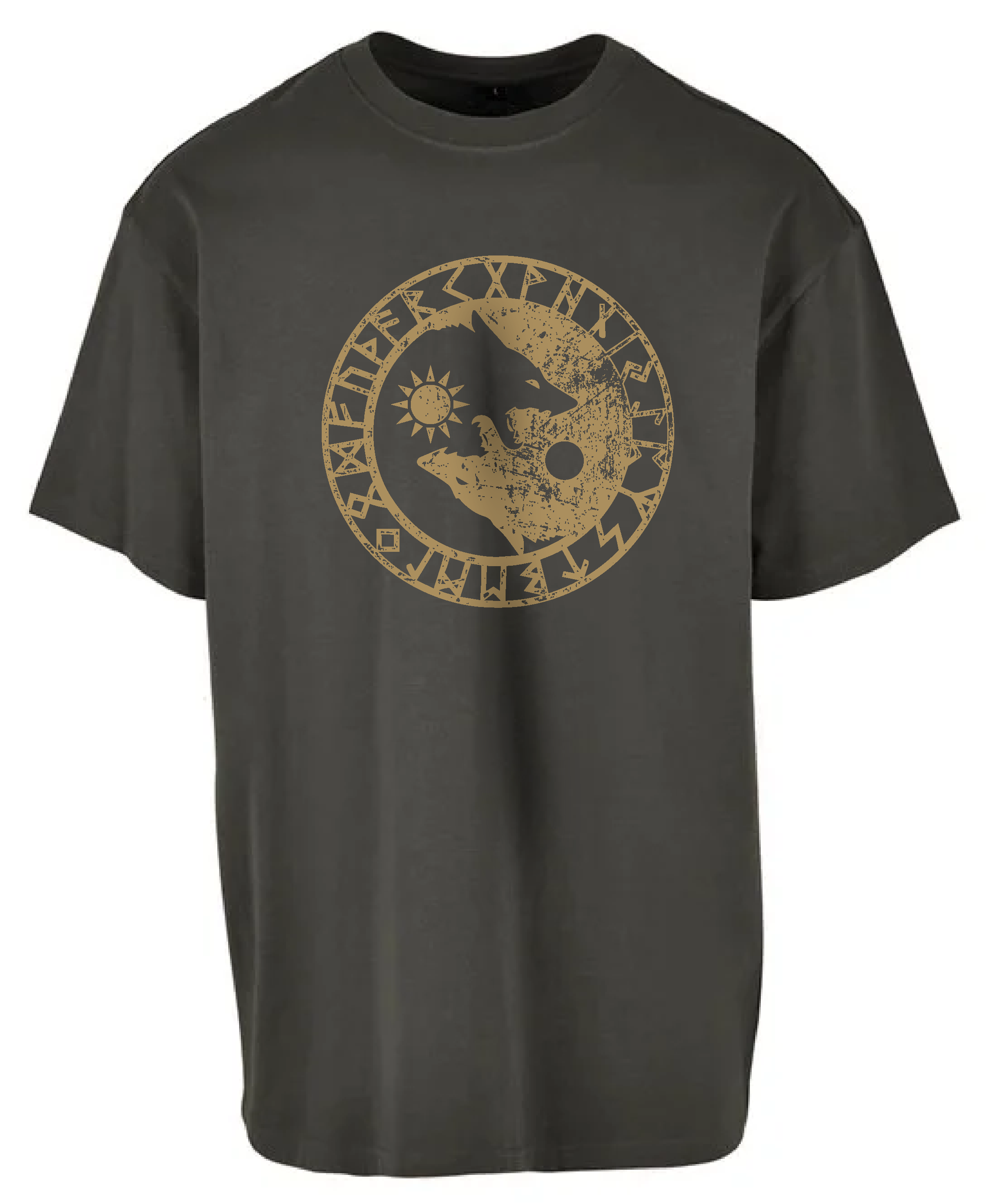 Ostara Events Odin's Wolves Oversized Heavy Tee