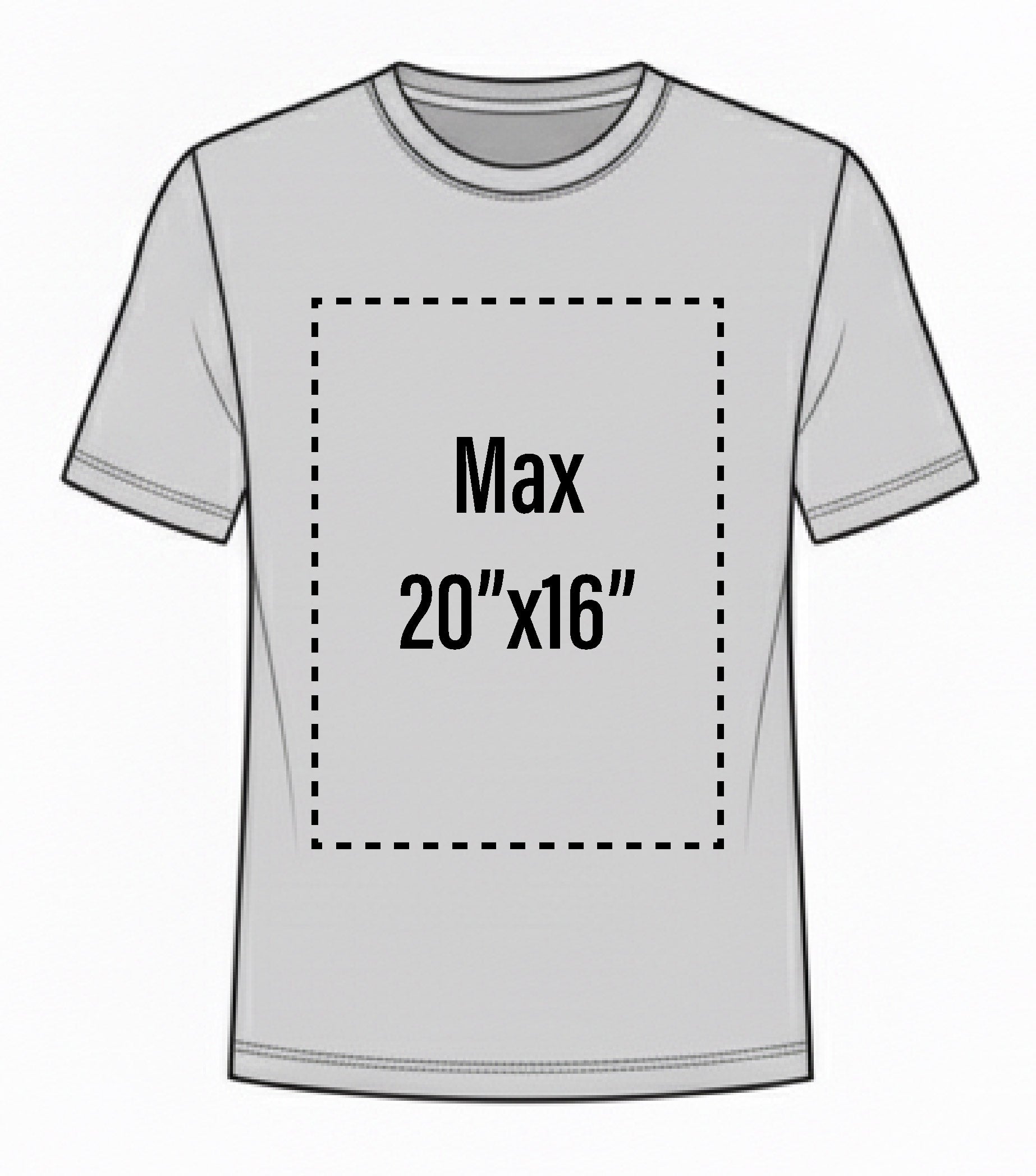 DTF Add-On: Front Print: T shirt/Sweater