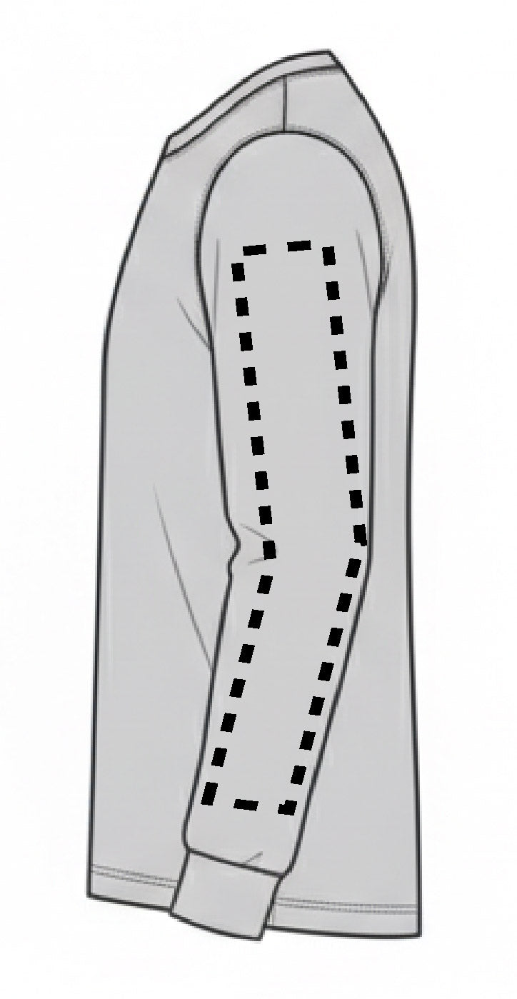 DTF Add-On: Long Sleeve: Left