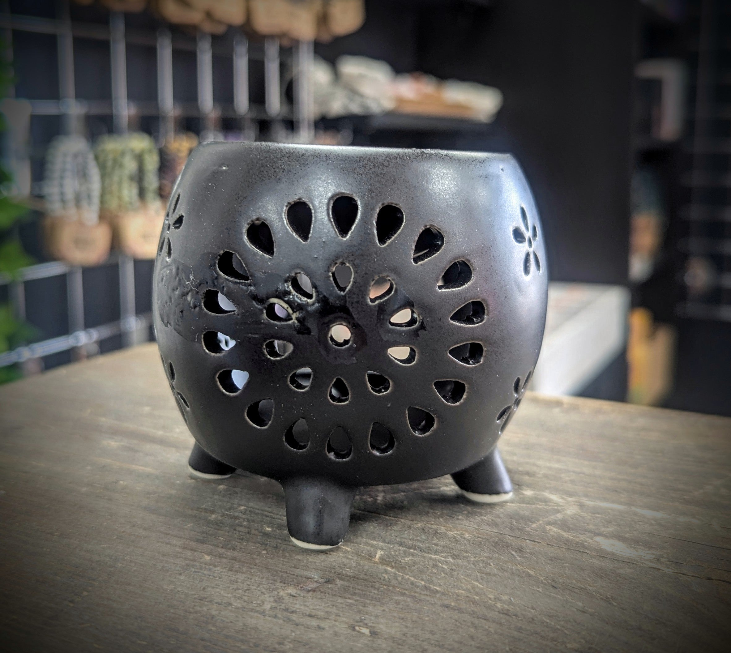 Squat Pot Oil Burner Flower Burst