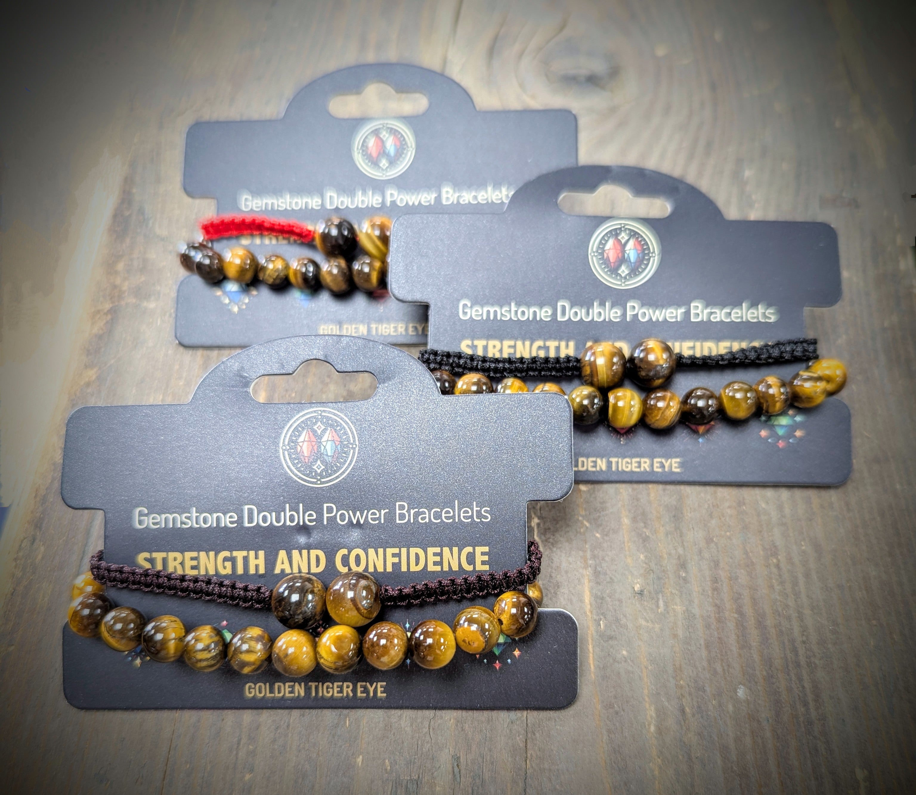 Double Power Bracelets- Tiger Eye