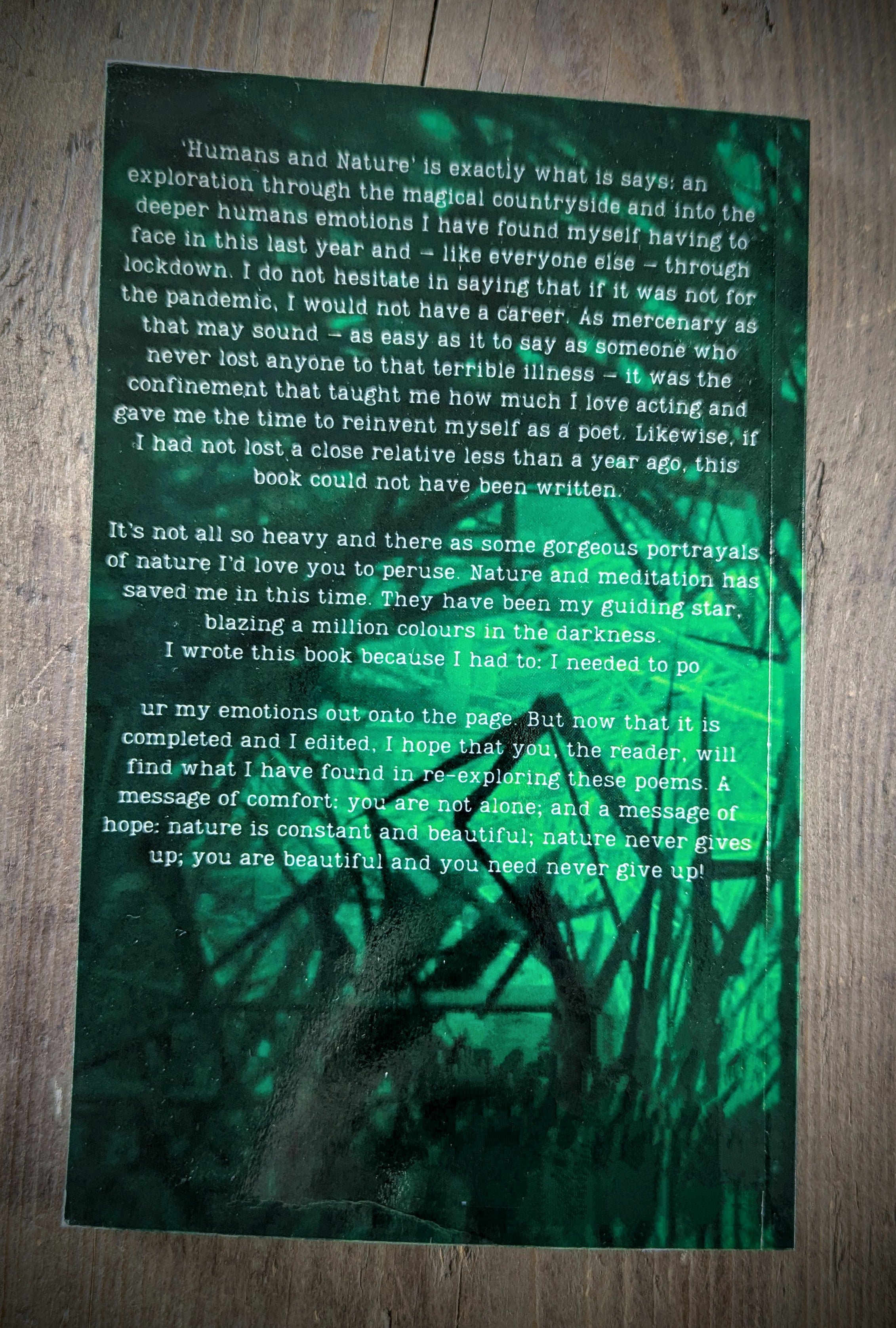 Humans and Nature.. my second poetry collection