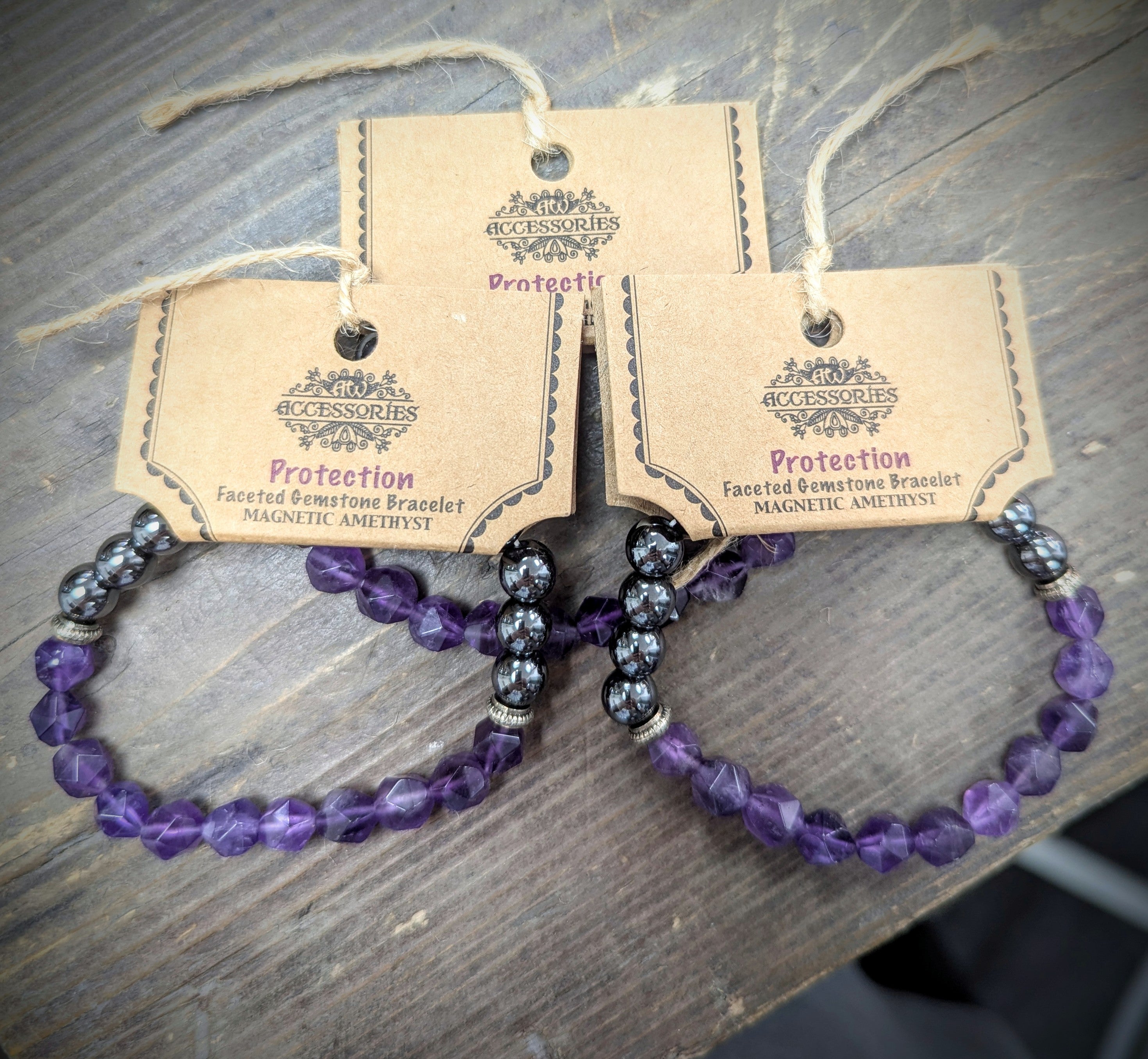 Magnetic Amethyst Bracelet