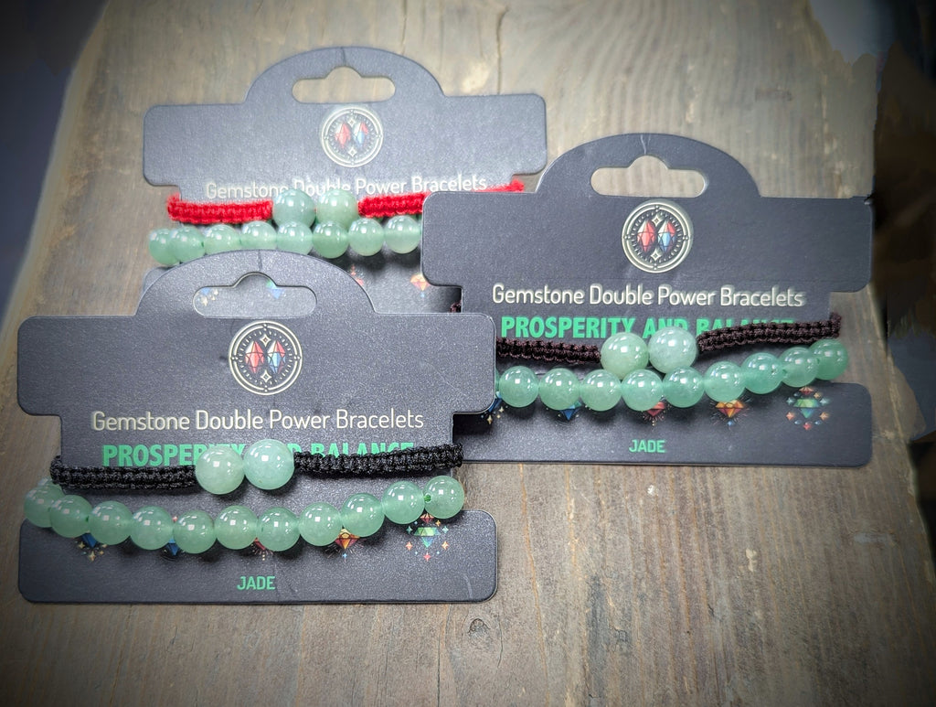 Double Power Bracelets- Jade
