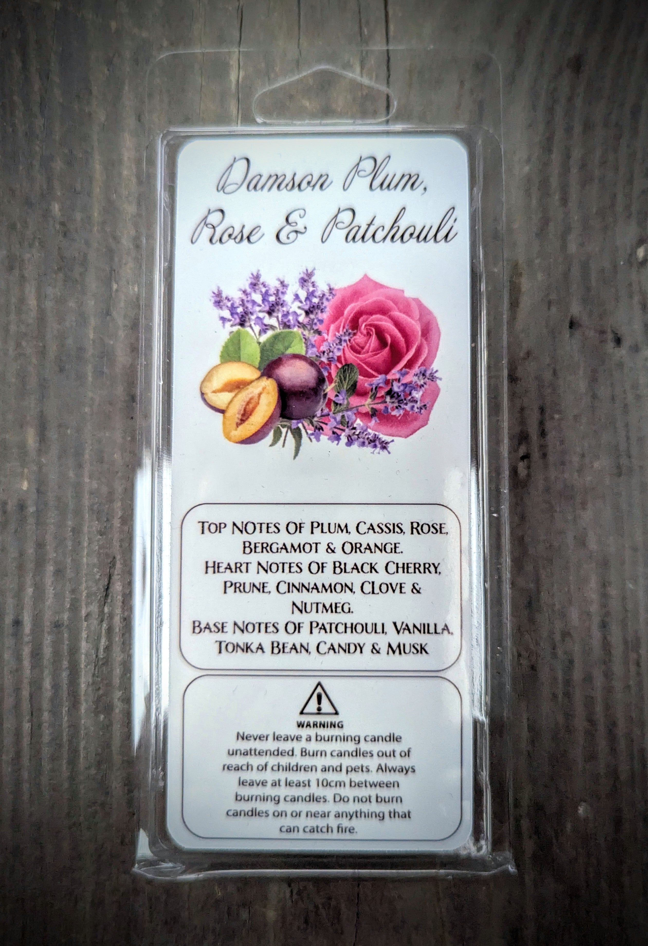 Damson, Rose and Patchouli wax melts