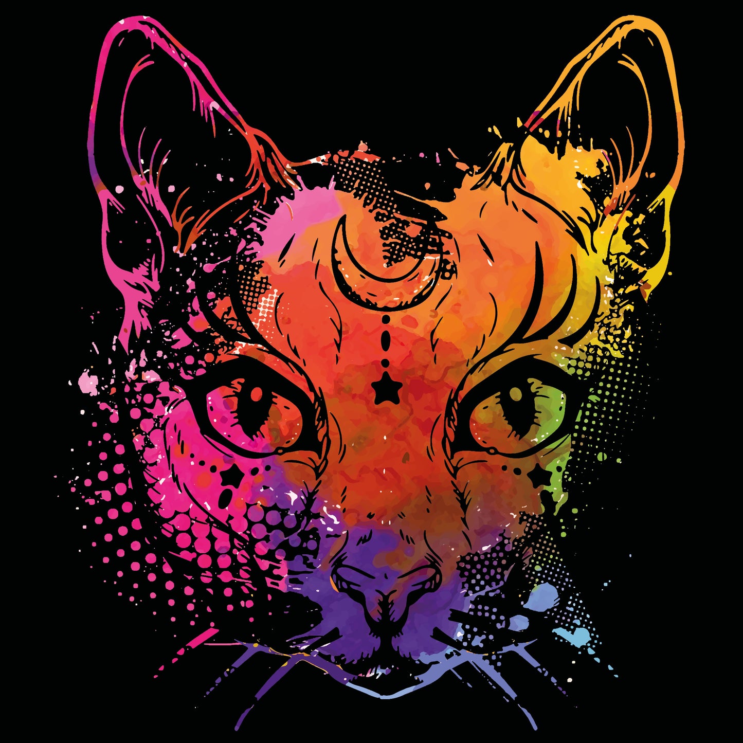 Mystical Third Eye Cat T-Shirt